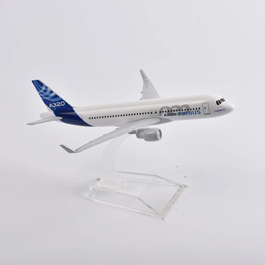 16cm Original Model Airbus A320 Airplane Model Plane Model Aircraft Diecast Metal 1/400 Scale